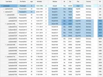 GUI Expert Table